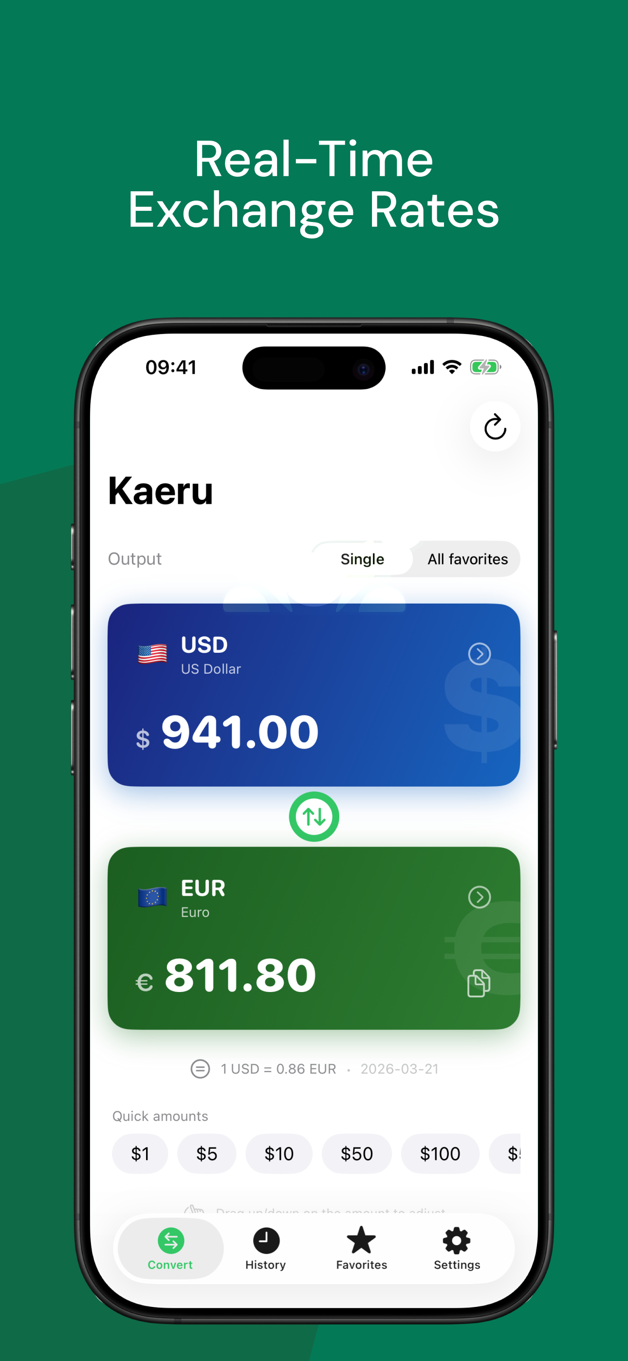 Real-Time Exchange Rates